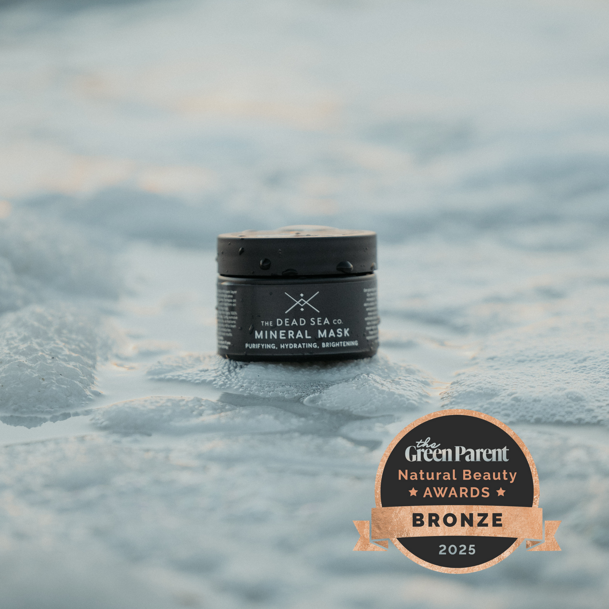 The Dead Sea Co. Mineral Mask winning The Green Parent Bronze award