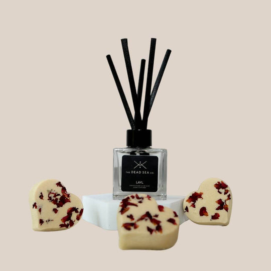 Rose Aromatherapy Shower Steamers Diffuser Gift Set